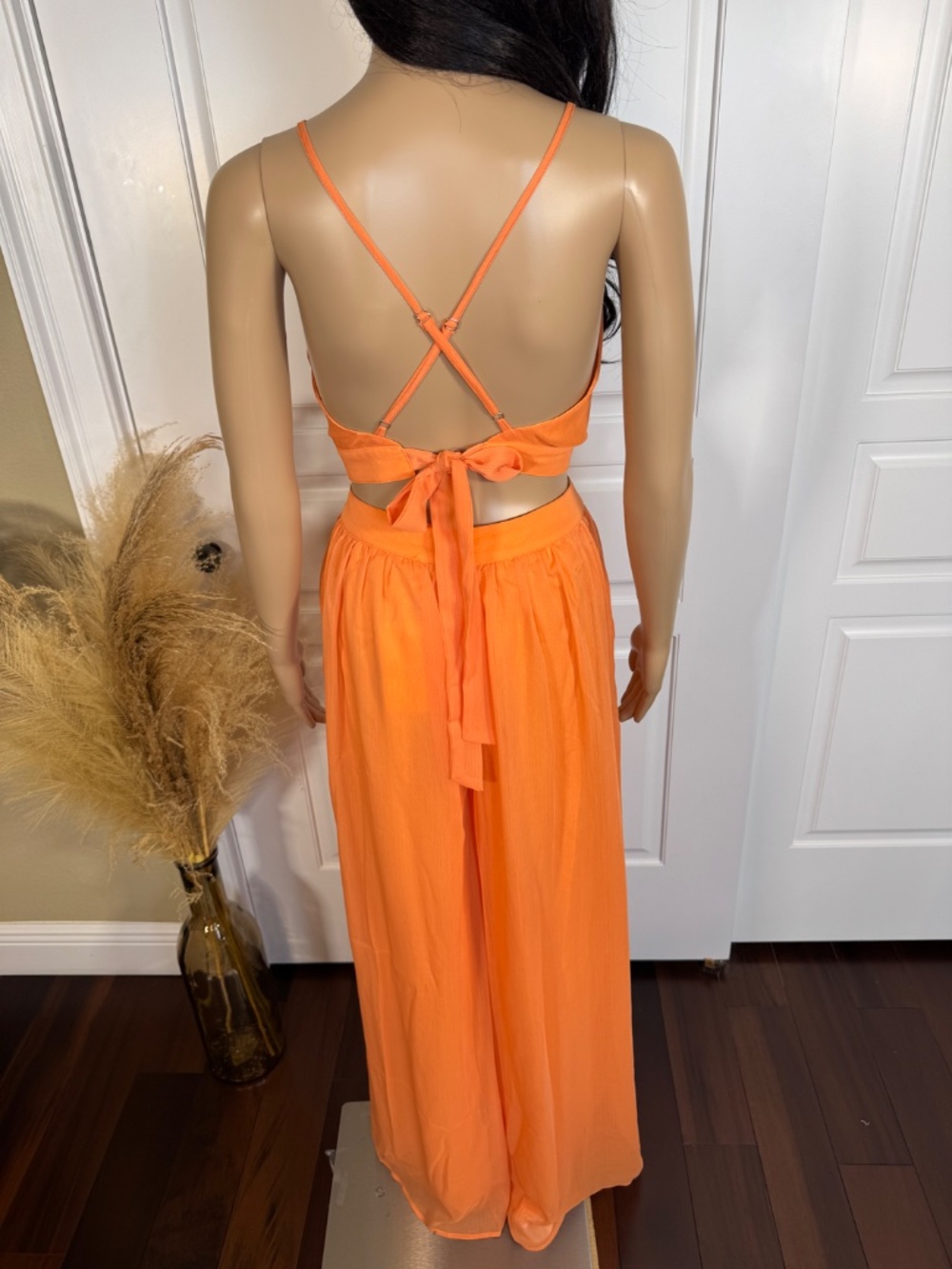 ORANGE WOMEN'S WIDE LEG JUMPSUIT - NWT - Picture 8 of 14